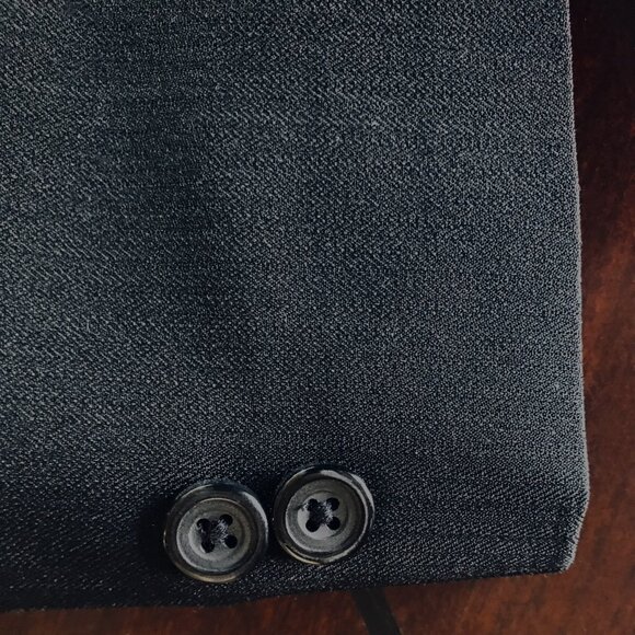 New! Retro, Black Sport Coat, Boys Suit Jacket, Blazer, Special Occasion - Picture 4 of 7